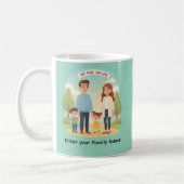 Mug Custom Family Portrait Our Tribe Our Love (Gauche)