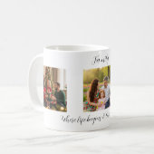Mug Custom Family Portrait Personalized Message (Devant gauche)