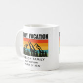 Mug Custom Family Vacation Mountains Randonnée Camping (Devant gauche)
