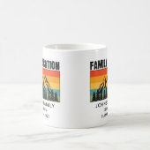 Mug Custom Family Vacation Mountains Randonnée Camping (Centre)