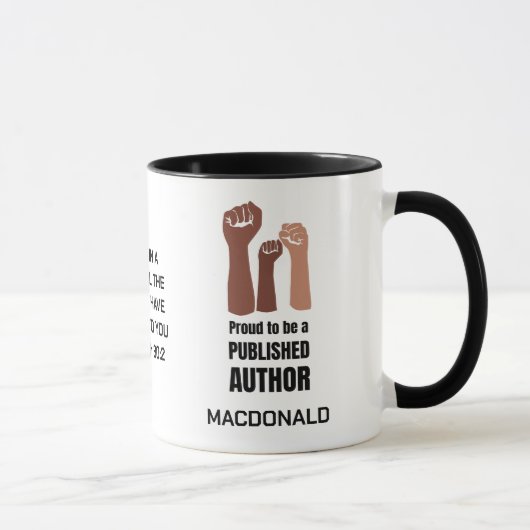 Mug Custom FID NOIR PUBLIÉ AUTEUR Christian (Droite)
