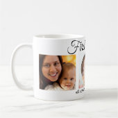 Mug Custom First Mother's Day 3 Photo Collage Nouvelle (Gauche)
