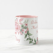 Mug Custom Floral Happy Birthday  (Centre)