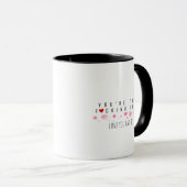 Mug Custom Fun Cute Vous êtes le meilleur Rose (Devant droit)
