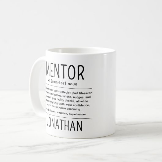 Mug  Custom Funny Mentor Coach Adviser Appreciation (Devant gauche)