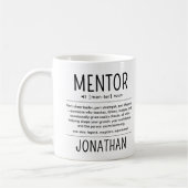 Mug  Custom Funny Mentor Coach Adviser Appreciation (Gauche)