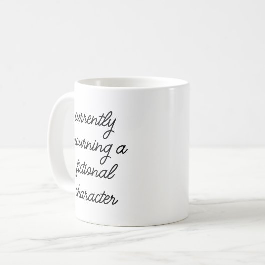 Mug Custom Funny Quote Book Lovers Humor Script (Devant gauche)