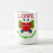 Mug Custom Fuzzy Heart Butterfly Gift (Centre)