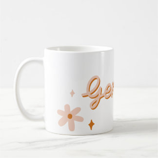 Mug Custom Gemini Zodiac Name & Stars Minimalist Gift
