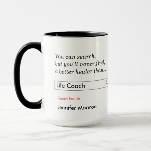 Mug Custom Gift for Life Coach (Gauche)