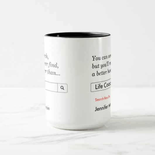 Mug Custom Gift for Life Coach (Centre)