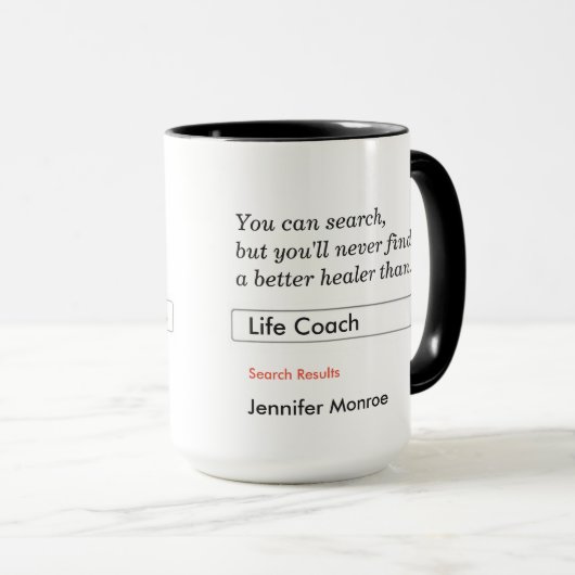 Mug Custom Gift for Life Coach (Devant droit)