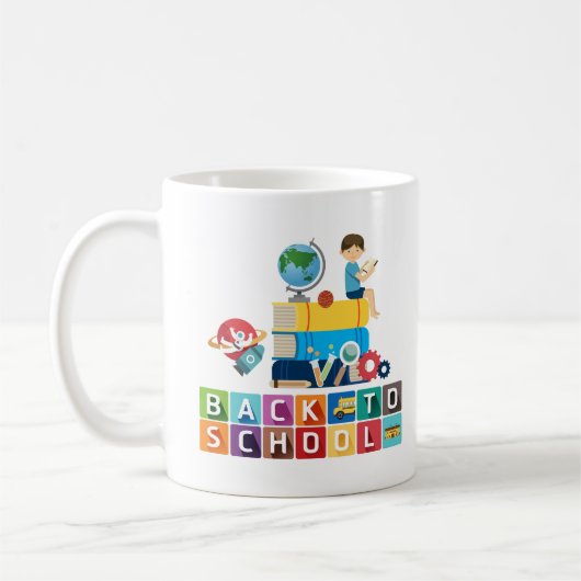 Mug custom gift for teacher, back to school, custom (Gauche)
