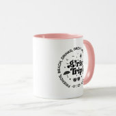 Mug Custom Girls Trip Beach Drinks Sun Palm Tree  (Devant droit)