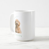 Mug Custom Golden Doodle Photo I Woof You Personalized (Devant gauche)