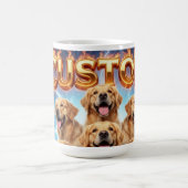 Mug Custom Golden Retrievers Cosmic Lightning Design (Centre)