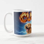 Mug Custom Golden Retrievers Cosmic Lightning Design (Gauche)