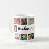 Mug Custom Grandma 18 Photo Collage (Devant gauche)