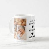 Mug Custom Grandma Photo Collage | Grandparents Day (Devant gauche)