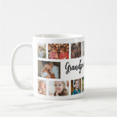 Mug Custom Grandpa 18 Photo Collage (Gauche)