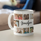 Mug Custom Grandpa 18 Photo Collage