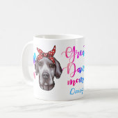 Mug Custom Great Dane Maman mignonne Amoureux des chie (Devant gauche)