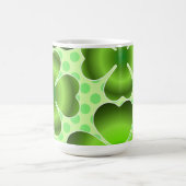Mug Custom Green Lucky Clover Pattern Gift (Centre)