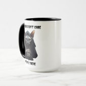 Mug Custom Grim Reaper Sphynx Cat No Hair Don't Care (Devant gauche)