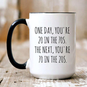Mug Custom Happy 70th Birthday Cadeau pour hommes Vint
