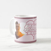 Mug Custom Happy Valentine's Hearts Day Multi Photo (Devant gauche)
