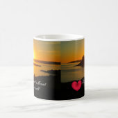 Mug Custom Heart St Michaels Mount Cornwall Sunset (Centre)