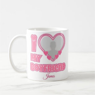 Mug Custom I Love My Boyfriend - Ajouter photo et nom