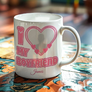 Mug Custom I Love My Boyfriend - Ajouter photo et nom