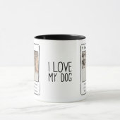 Mug Custom I LOVE MY DOG Faux Social Media Post (Centre)