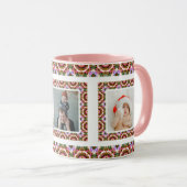 Mug Custom Jolly Automne Automne Motif de Noël Photo (Devant droit)