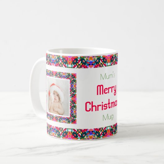 Mug Custom Jolly Noël Motif Photo Tea (Devant gauche)