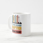 Mug Custom Just One More Chapitre lecture livre drôle (Devant gauche)