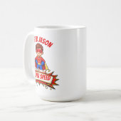 Mug Custom Kids Superhero Name & Superpower (Devant gauche)