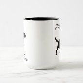 Mug Custom Labrador Retriever Black Lab Maman Amoureux (Centre)