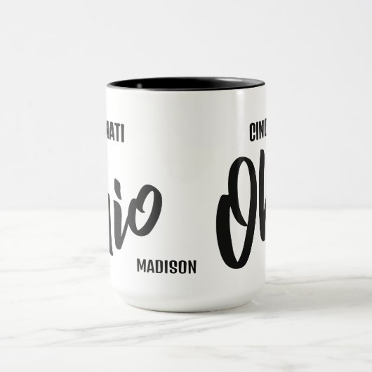 Mug Custom Location & Name Ohio (Centre)