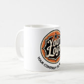 Mug Custom Logo and Text Business (Devant gauche)