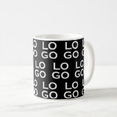Mug Custom Logo Business or Company on Black (Devant droit)