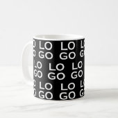 Mug Custom Logo Business or Company on Black (Devant gauche)