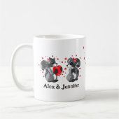 Mug Custom Love Couple Names Personalized (Gauche)