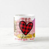 Mug Custom Love Peace Chihuahua Valentine's Day Chien (Centre)