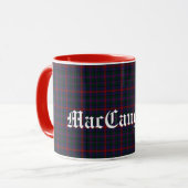 Mug Custom MacCaughan Scottish Clan Tartan Plaid (Devant gauche)
