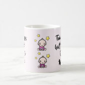 Mug Custom Maman Of Twins Fun Don, Double Le (Centre)
