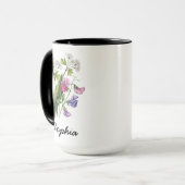 Mug Custom May Birth Flower - Personalized Name (Devant gauche)