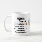 Mug Custom Meilleure recherche mère résultat drôle jou (Gauche)