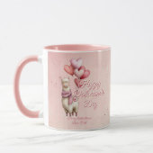 Mug Custom Message Llama Animal Valentine's Day (Gauche)